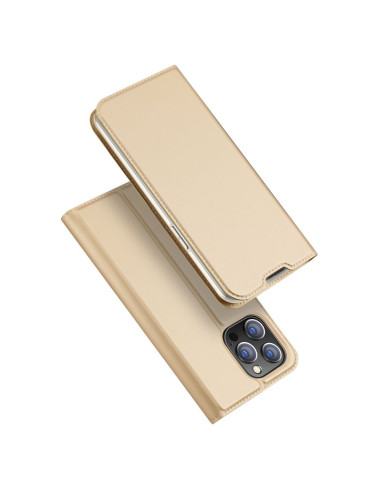 DUX DUCIS wallet case SKIN PRO for IPHONE 14 Pro gold
