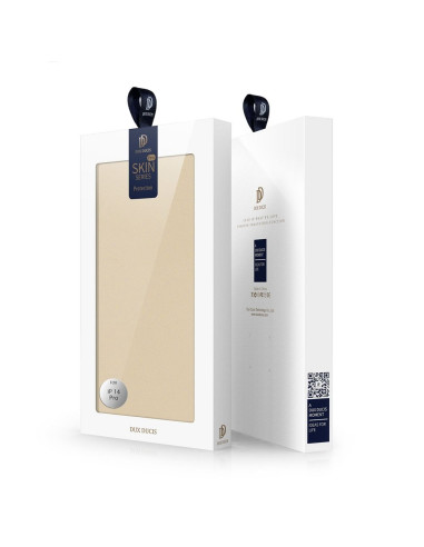 DUX DUCIS wallet case SKIN PRO for IPHONE 14 Pro gold
