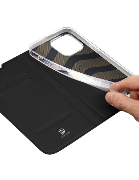 DUX DUCIS Skin Pro - Coque à rabat pour Apple iPhone 14 Pro Max noir