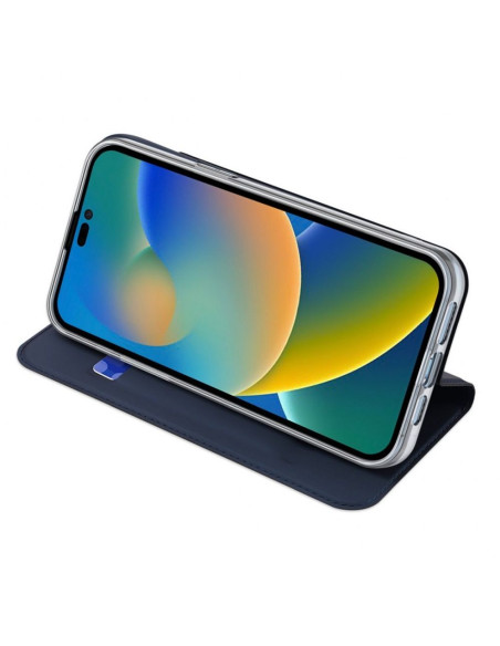 DUX DUCIS Skin Pro - Coque à rabat pour Apple iPhone 14 Pro Max bleu