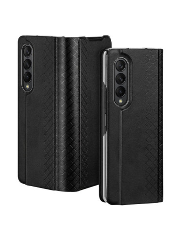 DUX DUCIS Bril - Case en cuir pour Samsung Galaxy Z Fold4 5G noir