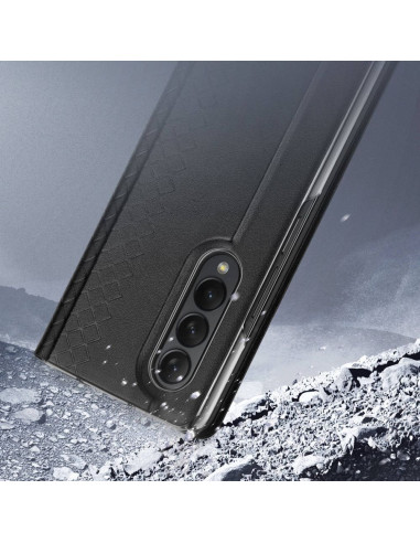 DUX DUCIS Bril - Case en cuir pour Samsung Galaxy Z Fold4 5G noir