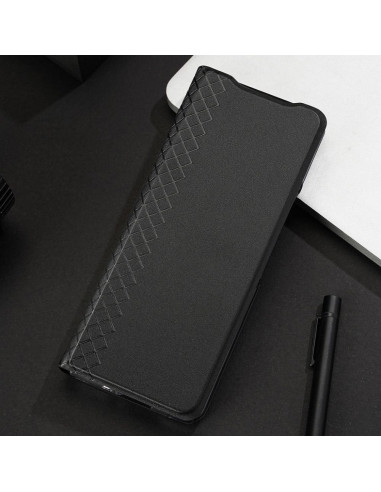 DUX DUCIS Bril - Case en cuir pour Samsung Galaxy Z Fold4 5G noir
