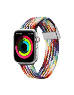 DUX DUCIS MIXTURE II Bracelet tressé pour Apple Watch 38 / 40 / 41 mm arc-en-ciel