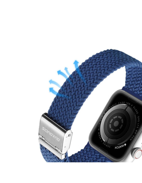 DUX DUCIS Mixture II - bracelet tressé pour Apple Watch 38/40/41mm bleu