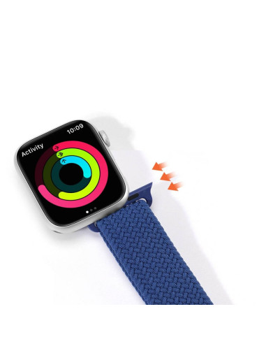 DUX DUCIS Mixture II - bracelet tressé pour Apple Watch 38/40/41mm bleu