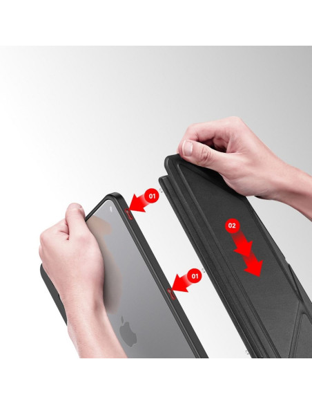DUX DUCIS Magi - Case intelligente avec porte-stylet pour iPad Air 4/5 10.9 noir