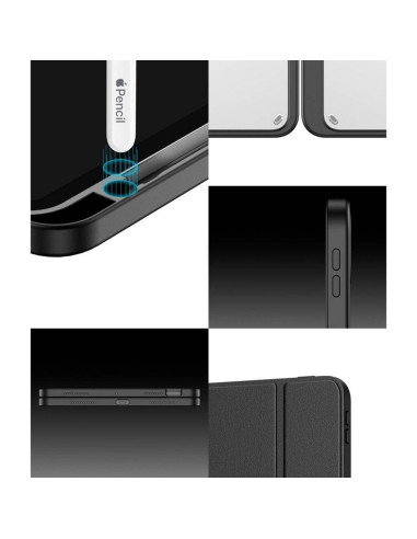 DUX DUCIS Magi - Case intelligente avec porte-stylet pour iPad Air 4/5 10.9 noir