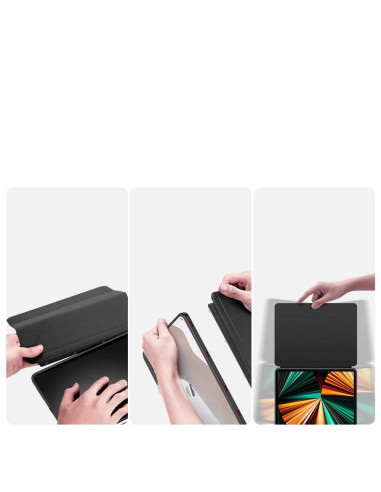 DUX DUCIS Magi - Case intelligente avec porte-stylet pour iPad Pro 12.9 (2018/2020/2021/2022) noir