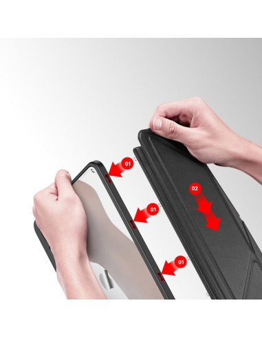 DUX DUCIS Magi - Case intelligente avec porte-stylet pour iPad Pro 12.9 (2018/2020/2021/2022) noir