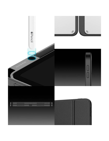 DUX DUCIS Magi - Case intelligente avec porte-stylet pour iPad Pro 12.9 (2018/2020/2021/2022) noir
