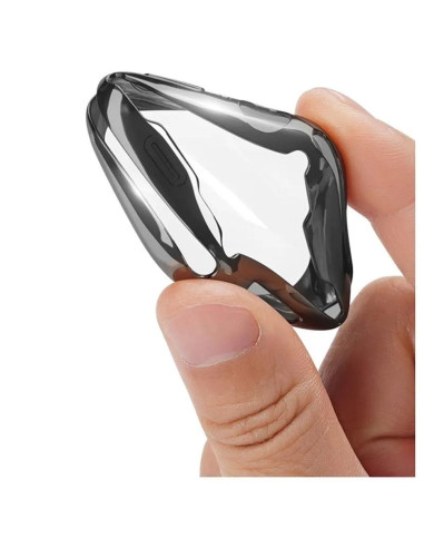 DUX DUCIS Samo - Coque de protection en TPU souple avec verre pour Apple Watch Series 7/8/9 41mm noir.