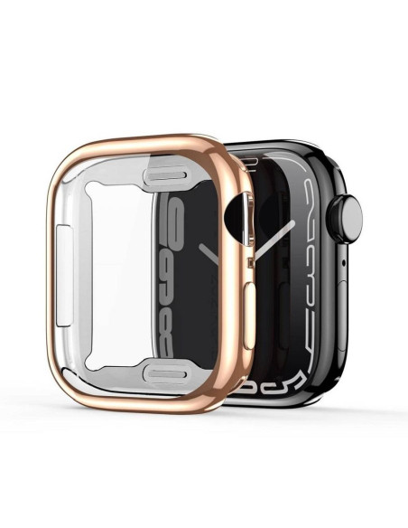 DUX DUCIS case SAMO protective with glass for Apple Watch 7 / 8 / 9 41 mm rose gold
