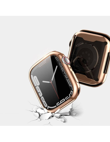 DUX DUCIS case SAMO protective with glass for Apple Watch 7 / 8 / 9 41 mm rose gold