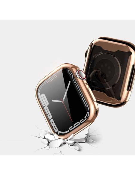 DUX DUCIS case SAMO protective with glass for Apple Watch 7 / 8 / 9 41 mm rose gold