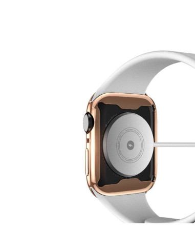 DUX DUCIS case SAMO protective with glass for Apple Watch 7 / 8 / 9 41 mm rose gold