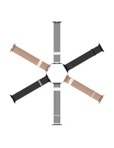 DUX DUCIS Milanese - Bracelet magnétique en acier inoxydable pour Apple Watch 38/40/41mm noir 2