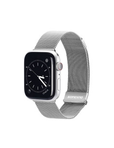 DUX DUCIS Milanais - Bracelet magnétique en acier inoxydable pour Apple Watch 42/44/45MMmm argenté.