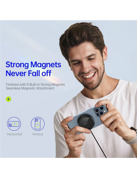DUZZONA W1 - Chargement sans fil 15W (compatible avec MagSafe)