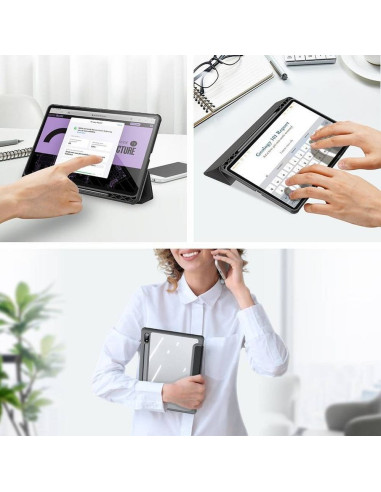 DUX DUCIS Toby - Case intelligente avec porte-stylet pour Samsung Tab S8 (X700/X706)/S7 (T870/T875/T876B) noir