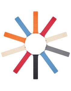 DUX DUCIS Chain - Bracelet magnétique en silicone pour Apple Watch 38/40/41mm gris 2