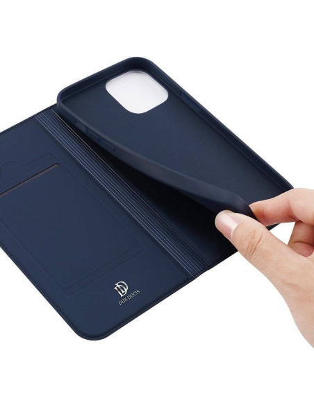 DUX DUCIS Skin Pro - Coque à rabat pour Apple iPhone 13 Pro Max bleu