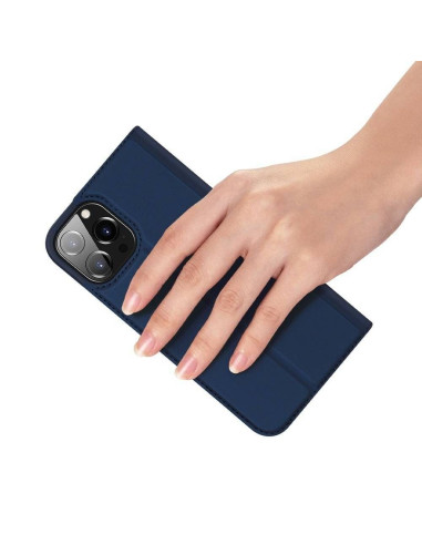 DUX DUCIS Skin Pro - Coque à rabat pour Apple iPhone 13 Pro Max bleu