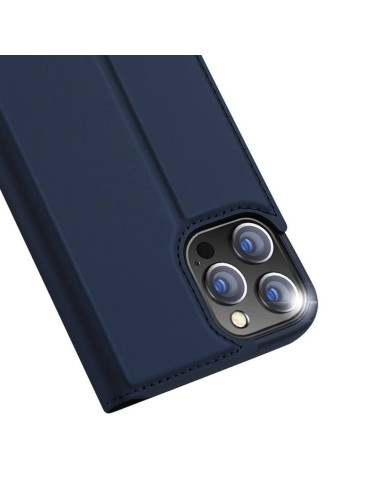 DUX DUCIS Skin Pro - Coque à rabat pour Apple iPhone 13 Pro Max bleu