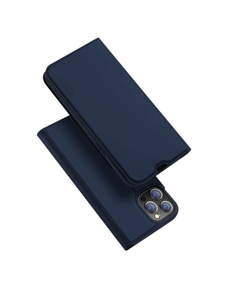 DUX DUCIS Skin Pro - Coque à rabat pour Apple iPhone 13 Pro bleu