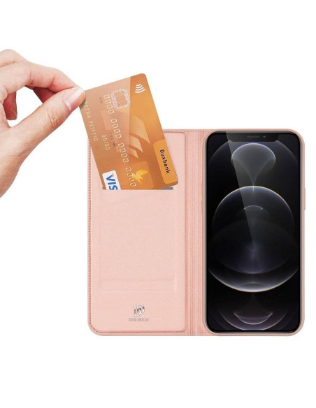DUX DUCIS Skin Pro - Coque à rabat pour Apple iPhone 13 Pro rose
