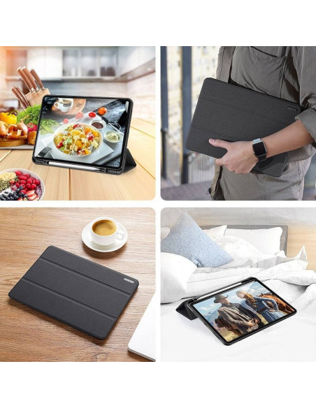 DUX DUCIS Domo - Case pliante avec porte-stylet pour iPad Pro 12.9 (2020/2021/2022) noir