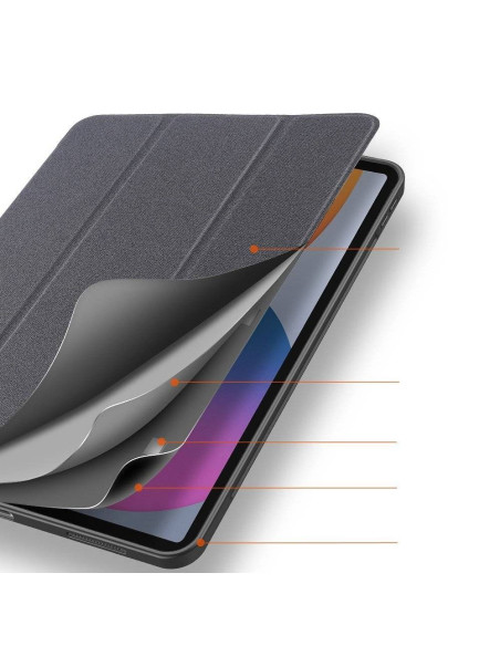 DUX DUCIS Domo - Case pliante avec porte-stylet pour iPad Pro 12.9 (2020/2021/2022) noir