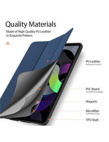 DUX DUCIS Domo - Case pliante avec porte-stylet pour iPad Air 4/5/6 10.9 noir