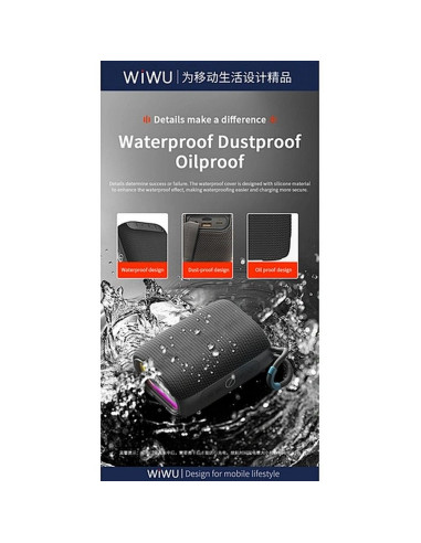 WiWU - Thunder P26 enceinte sans fil - gris