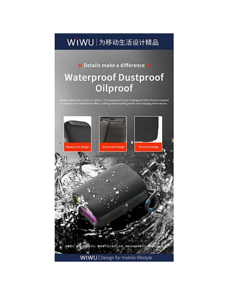 WiWU - Thunder P26 enceinte sans fil - gris