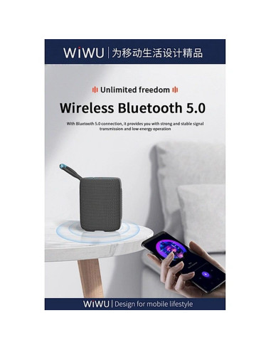 WiWU - Thunder P26 enceinte sans fil - gris