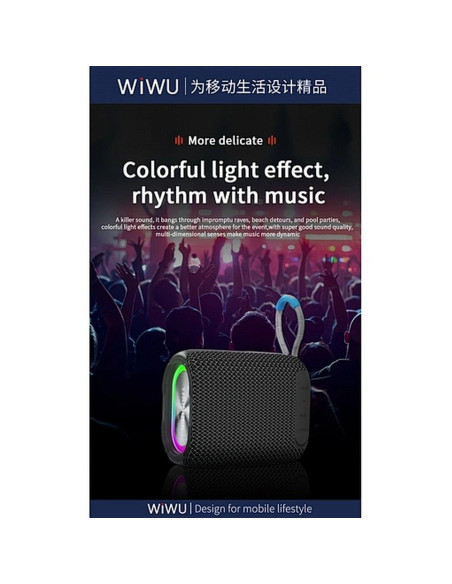 WiWU - Thunder P26 enceinte sans fil - gris