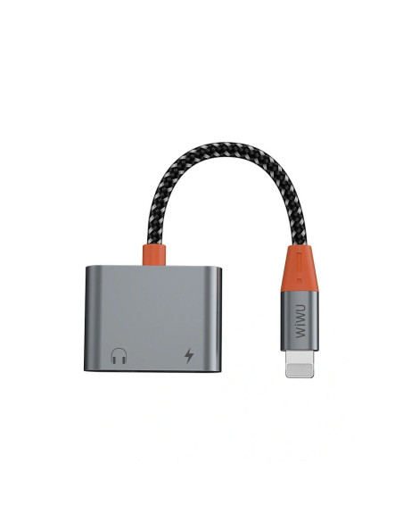 WiWU - Adaptateur audio LT07 Lightning vers Lightning + 3.5mm