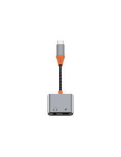 WiWU - Adaptateur audio LT10 Type C vers Type C + 3.5mm