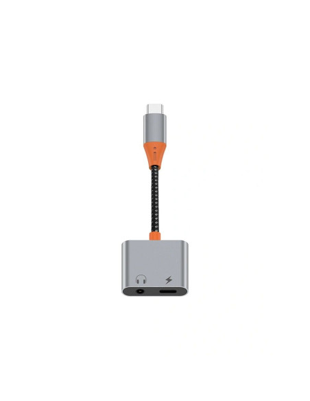 WiWU - Adaptateur audio LT10 Type C vers Type C + 3.5mm