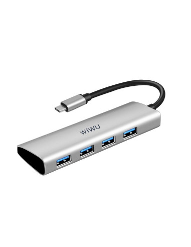 WiWU - HUB Alpha A440 Pro USB C vers 4x USB3.0