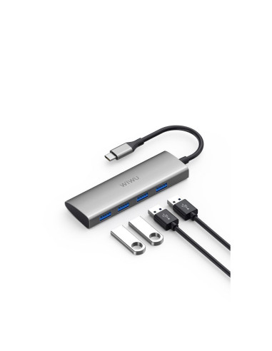 WiWU - HUB Alpha A440 Pro USB C vers 4x USB3.0