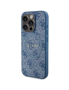 Véritable Case GUESS GUHMP15XG4GFRB pour iPhone 15 Pro Max (Compatible avec Magsafe / 4G Ring classic logo / blue) 2