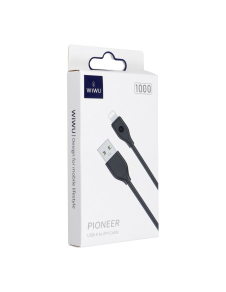 WiWU - Pioneer Wi-C001 Câble USB A vers série Lightning - noir