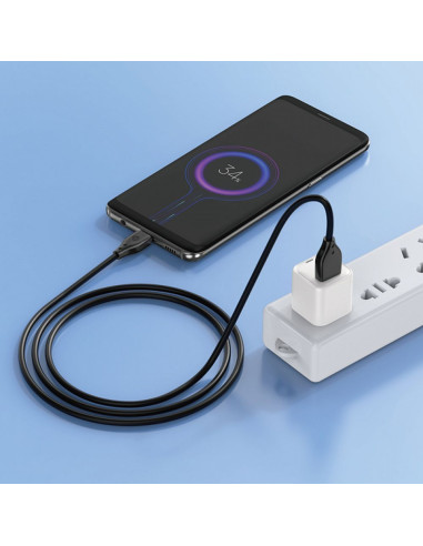 WiWU - Pioneer Wi-C001 Câble USB A vers USB C - noir