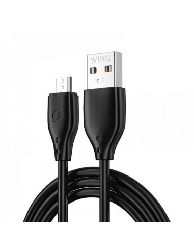 WiWU - Pioneer Câble USB série Wi-C001 USB A vers Micro USB - noir