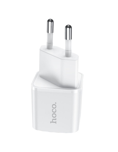 Chargeur HOCO Type C PD 20W N10 blanc