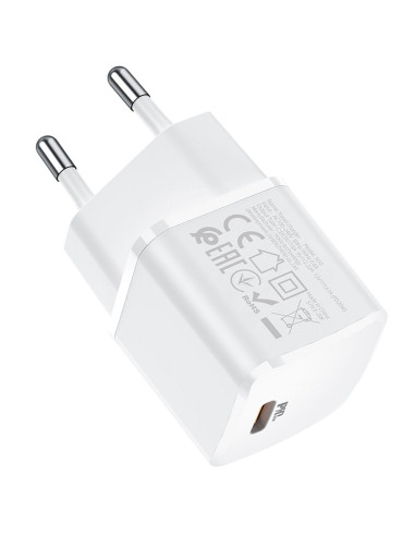 Chargeur HOCO Type C PD 20W N10 blanc