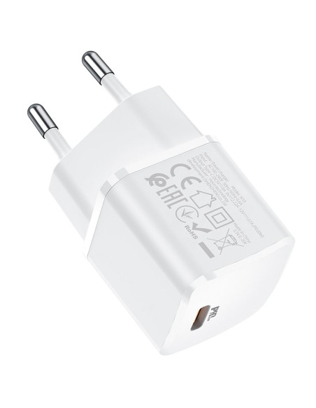 Chargeur HOCO Type C PD 20W N10 blanc