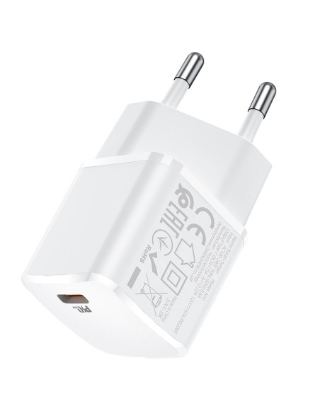 Chargeur HOCO Type C PD 20W N10 blanc